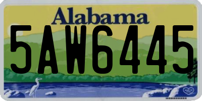 AL license plate 5AW6445