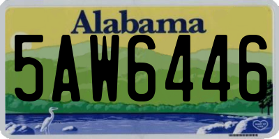 AL license plate 5AW6446