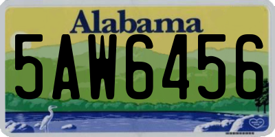 AL license plate 5AW6456