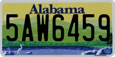 AL license plate 5AW6459