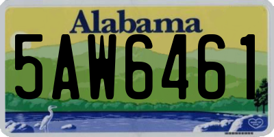 AL license plate 5AW6461