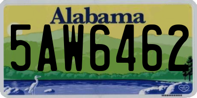 AL license plate 5AW6462