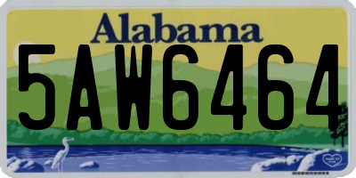 AL license plate 5AW6464
