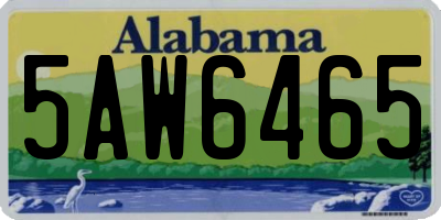 AL license plate 5AW6465