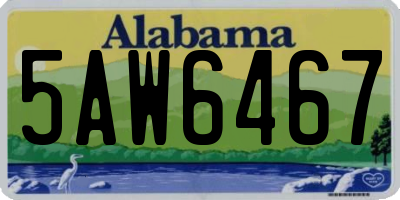 AL license plate 5AW6467