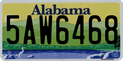 AL license plate 5AW6468