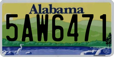 AL license plate 5AW6471