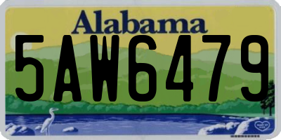 AL license plate 5AW6479