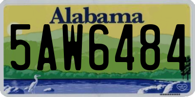 AL license plate 5AW6484