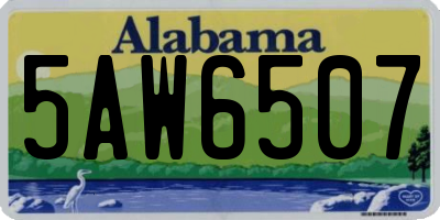 AL license plate 5AW6507