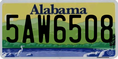 AL license plate 5AW6508