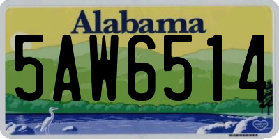 AL license plate 5AW6514