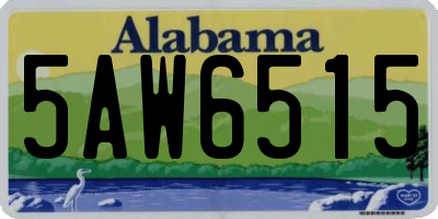AL license plate 5AW6515