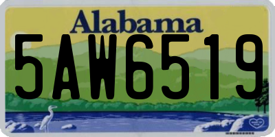 AL license plate 5AW6519