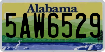 AL license plate 5AW6529