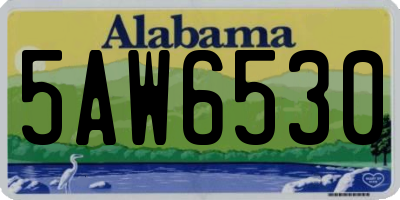 AL license plate 5AW6530
