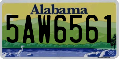 AL license plate 5AW6561