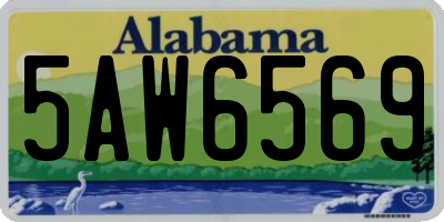 AL license plate 5AW6569