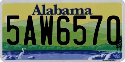 AL license plate 5AW6570