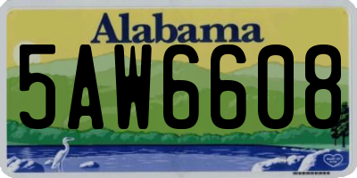 AL license plate 5AW6608