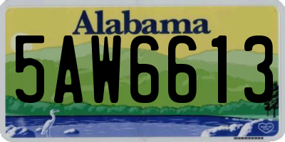AL license plate 5AW6613