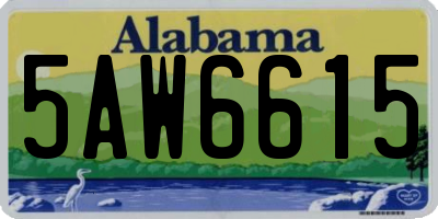 AL license plate 5AW6615