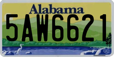 AL license plate 5AW6621