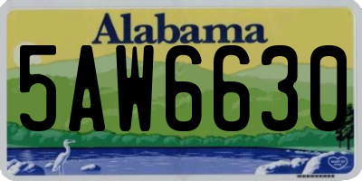 AL license plate 5AW6630