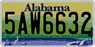 AL license plate 5AW6632