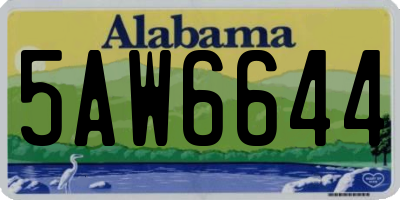 AL license plate 5AW6644