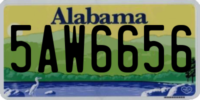 AL license plate 5AW6656
