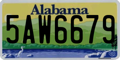 AL license plate 5AW6679