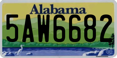 AL license plate 5AW6682