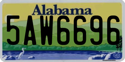 AL license plate 5AW6696