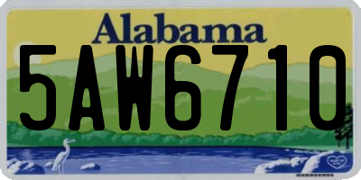 AL license plate 5AW6710