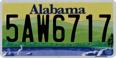 AL license plate 5AW6717
