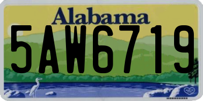AL license plate 5AW6719
