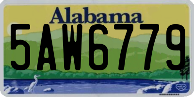 AL license plate 5AW6779