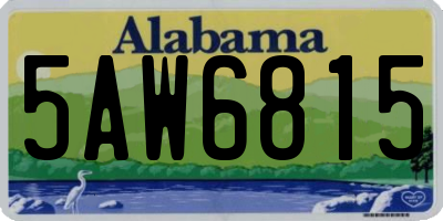 AL license plate 5AW6815
