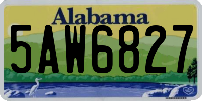 AL license plate 5AW6827