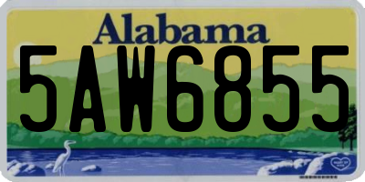 AL license plate 5AW6855