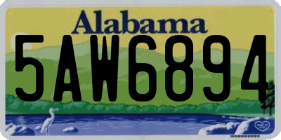 AL license plate 5AW6894
