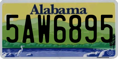 AL license plate 5AW6895