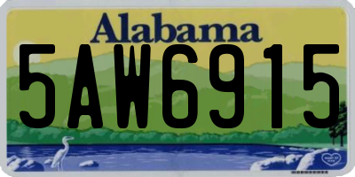 AL license plate 5AW6915