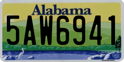 AL license plate 5AW6941