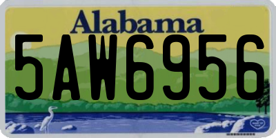 AL license plate 5AW6956