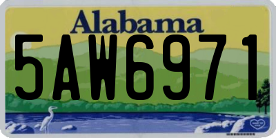 AL license plate 5AW6971