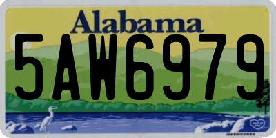 AL license plate 5AW6979