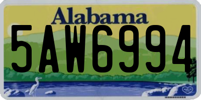 AL license plate 5AW6994