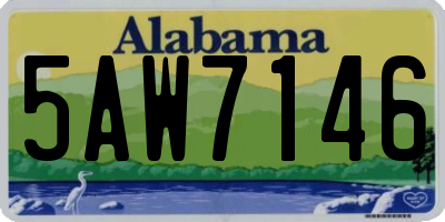 AL license plate 5AW7146